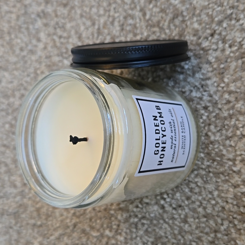 Used Golden Honeycomb Scented Candle